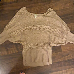 Daytrip Tan Knit Sweater Top​